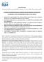 Comunicato stampa. Informazione al pubblico ai sensi della delibera CONSOB n del 14 maggio 1999 e successive modifiche