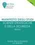 MANIFESTO DEGLI STUDI SCIENZE STRATEGICHE E DELLA SICUREZZA