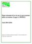 Piano triennale di avvio per la prevenzione della corruzione (Legge n. 190/2012) Anni