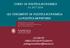 CORSO DI POLITICA ECONOMICA AA GLI STRUMENTI DI POLITICA ECONOMICA: LA POLITICA MONETARIA