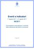 Eventi e indicatori. 1 agosto agosto /2017. Commissione comunale per il controllo della rilevazione dei prezzi al consumo