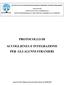 PROTOCOLLO DI ACCOGLIENZA E INTEGRAZIONE PER GLI ALUNNI STRANIERI