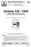 Sistema T20 - T20S Apparecchiatura telefonica di risposta automatica multilinee a messaggistica vocale