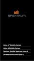 Alpha-6 Stability System Alpha-6 Stability System Système Stabilité Spektrum Alpha-6 Sistema stabilizzante Alpha-6