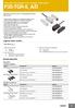 F3S-TGR-S_A/D. Interruttori di sicurezza non a contatto stand alone. Legenda codice modello. Modelli disponibili. Interruttori