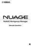NUAGE Workgroup Manager. Manuale Operativo