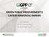 GREEN PUBLIC PROCUREMENT E CRITERI AMBIENTALI MINIMI BOLOGNA 7 SETTEMBRE OTTOBRE 2017