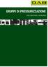 GRUPPI DI PRESSURIZZAZIONE CIVILE, INDUSTRIALE E ANTINCENDIO