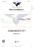 Aeromodellismo. Categoria F3A COMUNICATO N 1. Marzo Aero Club Italia F3A Radio Control Aerobatics 20 Marzo 2017