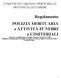 Regolamento POLIZIA MORTUARIA e ATTIVITÀ FUNEBRI e CIMITERIALI