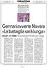 Gennari avverte Novara «La battaglia sarà lunga»