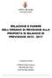 RELAZIONE E PARERE DELL'ORGANO DI REVISIONE ALLA PROPOSTA DI BILANCIO DI PREVISIONE