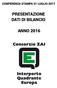 CONFERENZA STAMPA 31 LUGLIO 2017 PRESENTAZIONE DATI DI BILANCIO ANNO 2016