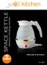 SMOOTHIE TO GO. SPACE KETTLE electric folding kettle. Manuale di istruzioni. Art. 862C