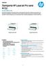 Scheda dati Stampante HP LaserJet Pro serie M102