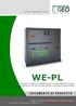 WE-PL. Pompe di Calore Multifunzione Condensate ad Acqua Unità da 40 a 420 kw per condizionamento e produzione di acqua sanitaria
