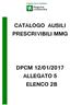 CATALOGO AUSILI PRESCRIVIBILI MMG DPCM 12/01/2017 ALLEGATO 5 ELENCO 2B