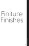 Finiture Finishes. finishes - finitions - finitions - finishes - отделки