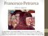 Francesco Petrarca. Vita e opere
