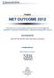 Progetto NET OUTCOME 2012