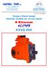 K5VG 200. Pompa a Pistoni Assiali cilindrata variabile per circuito aperto HT 16 / F / 451 / 0406 / I