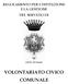 REGOLAMENTO PER L ISTITUZIONE E LA GESTIONE DEL SERVIZIO DI CITTA DI NASO VOLONTARIATO CIVICO COMUNALE