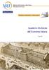 Quaderno Strutturale dell Economia Italiana