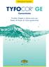 Informazioni Tecniche TYFOCOR GE. Concentrato. Prodotto Antigelo e Anticorrosivo per Sistemi di Pompe di Calore geotermiche