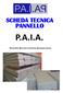 SCHEDA TECNICA PANNELLO P.A.I.A.