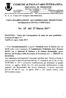 COPIA DELIBERAZIONE del COMMISSARIO PREFETTIZIO con funzioni di GIUNTA COMUNALE. Nr. 15 del 27 Marzo 2017