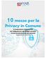 10 mosse per la. Privacy in Comune