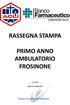 RASSEGNA STAMPA PRIMO ANNO AMBULATORIO FROSINONE