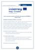 Invito a presentare proposte nell ambito del programma INTERREG V A Italia-Croazia