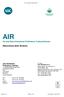 AIR. Descrizione dello Schema. Air and Stack Emissions Proficiency Testing Scheme
