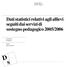 D s. Dati statistici relativi agli allievi seguiti dai servizi di sostegno pedagogico 2005/2006. Giorgio Mossi Barbara Rigoni. Documenti di statistica