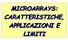 MICROARRAYS: CARATTERISTICHE, APPLICAZIONI E LIMITI