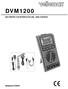 DVM1200 MULTIMETRO CON INTERFACCIA USB 6000 CONTEGGI MANUALE UTENTE
