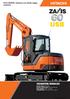 Serie ZAXIS-3 Versione con ridotto raggio rotazione