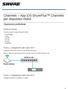 Channels -- App ios ShurePlus Channels per dispositivi mobili