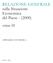 RELAZIONE GENERALE sulla Situazione Economica del Paese - (2000)