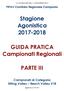 Stagione Agonistica GUIDA PRATICA Campionati Regionali PARTE III