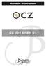 Manuale di istruzioni CZ 805 BREN S1