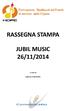 RASSEGNA STAMPA JUBIL MUSIC 26/11/2014