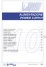 ALIMENTAZIONE POWER SUPPLY