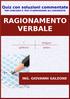 RAGIONAMENTO VERBALE