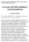 La carica dei 450 candidati a caccia di poltrone