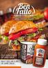 Ben Fatto. sauces & fillings. Salse e ripieni di qualità per gourmet burgers Quality sauces and FIllings for gourmet burgers. Italian Inspired Burgers