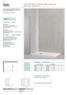 Italo REV NEVERDROP. Parete doccia Walk-In per installazione laterale - spessore 8 mm. Walk-in panel - thickness 8 mm