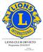 LIONS CLUB ORVIETO Programma 2018/2019