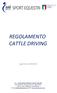 REGOLAMENTO CATTLE DRIVING